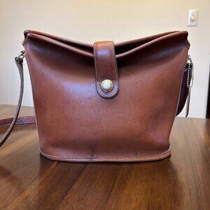 Vintage Leather Coach Bag- Nottingham